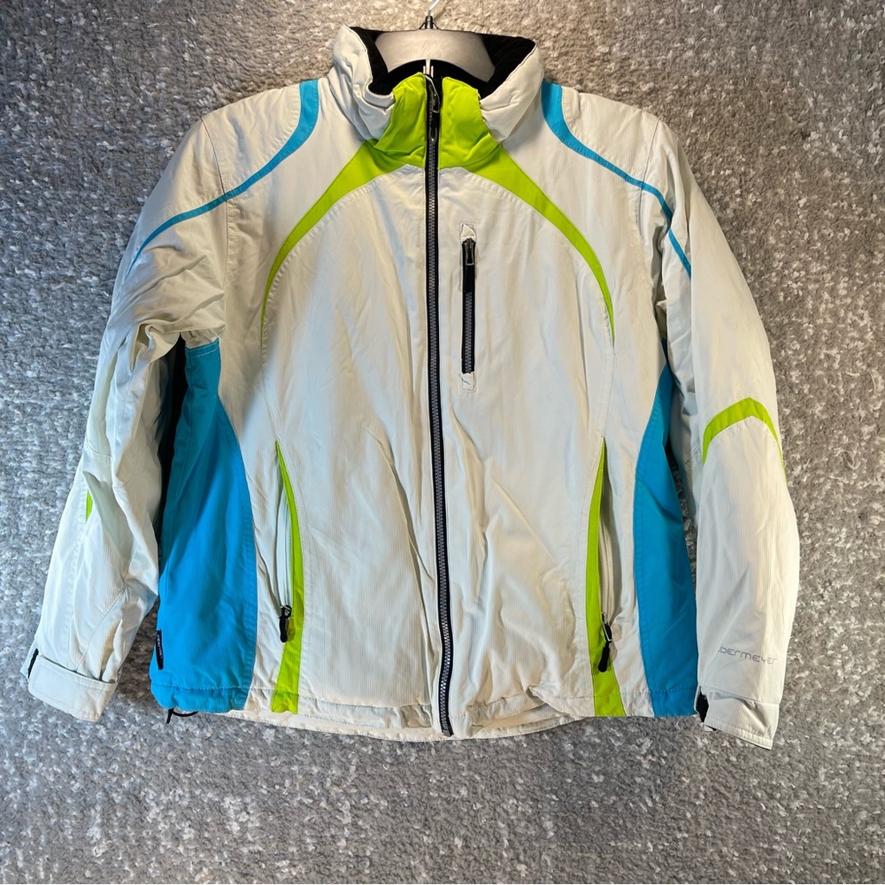 Obermeyer Ladies size 14 Ski/ Snowboarding‎ White Jacket. Nylon Polyester
